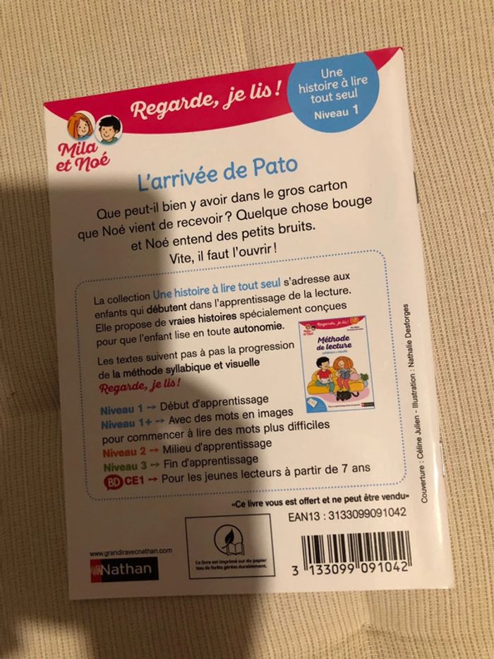 Livre Mila et Noé pour apprendre à lire - photo numéro 2