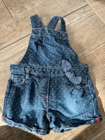 Salopette short Obaibi 6 mois