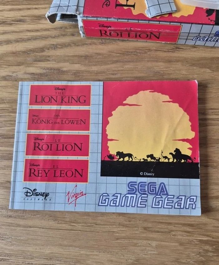 Jeu Le Roi Lion Sega Game Gear GG Complet pal euro Cib - photo numéro 10
