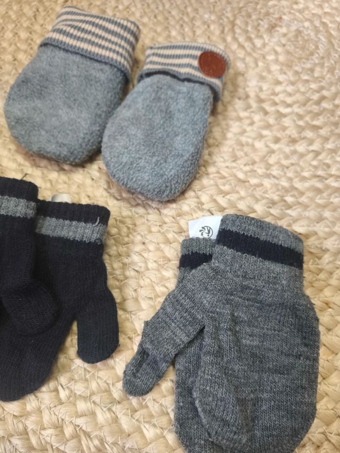 3 paires de moufles - photo numéro 2