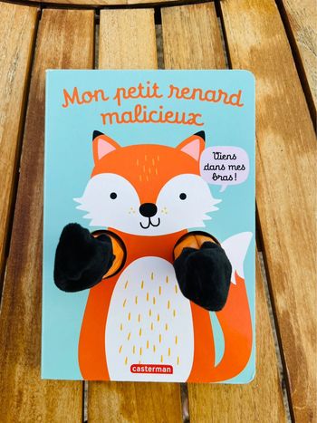 Livre enfant mains renard mon petit renard malicieux marionnettes