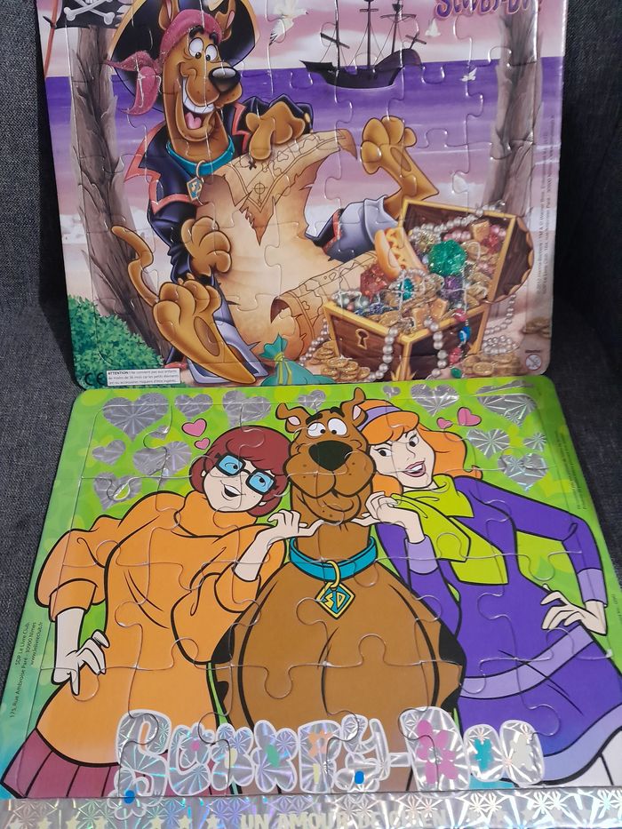 lot 2 puzzles Scooby-doo !