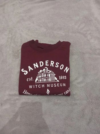 Pull/Sweat Vintage Bordeaux Imprimé Sanderson