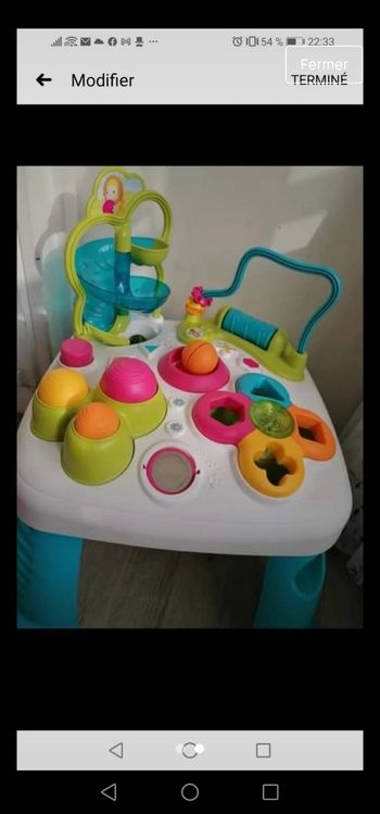 Table activité cocoons