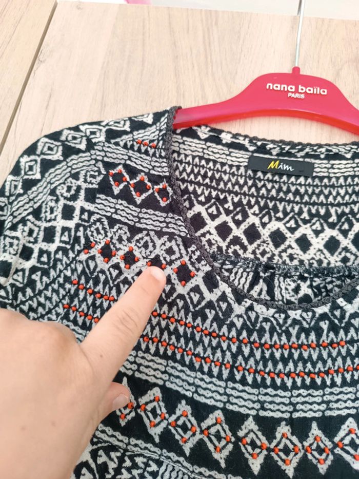 Blouse ethnique femme taille s - photo numéro 3