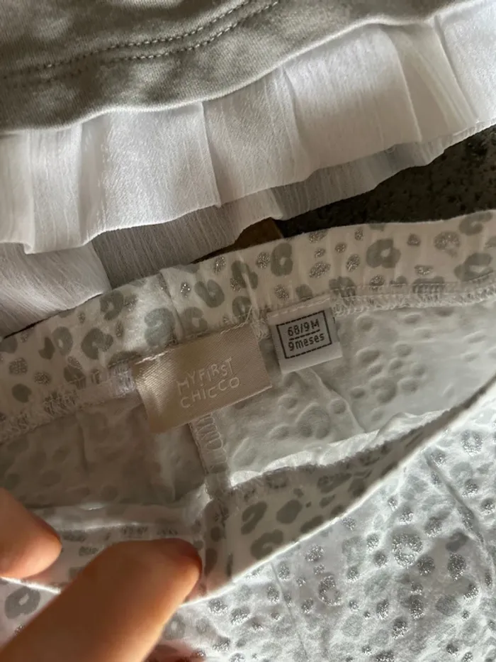 Ensemble t-shirt manches longues, legging et chaussettes bébé fille, 9 mois - photo numéro 2