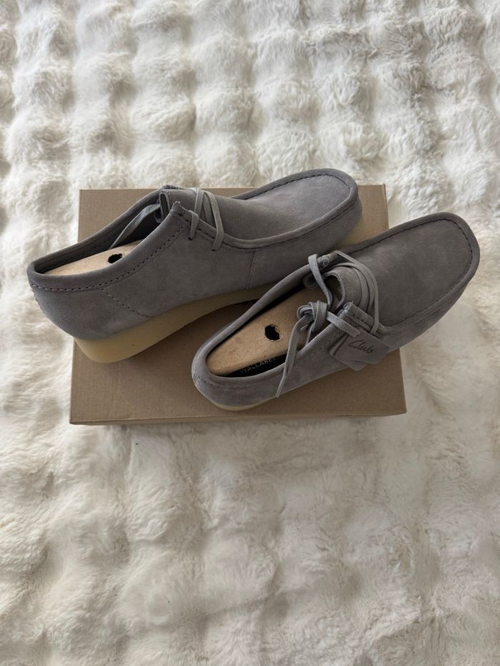 Clarks Derbys en nubuck Wallabee Evo - Gris clair - photo numéro 10