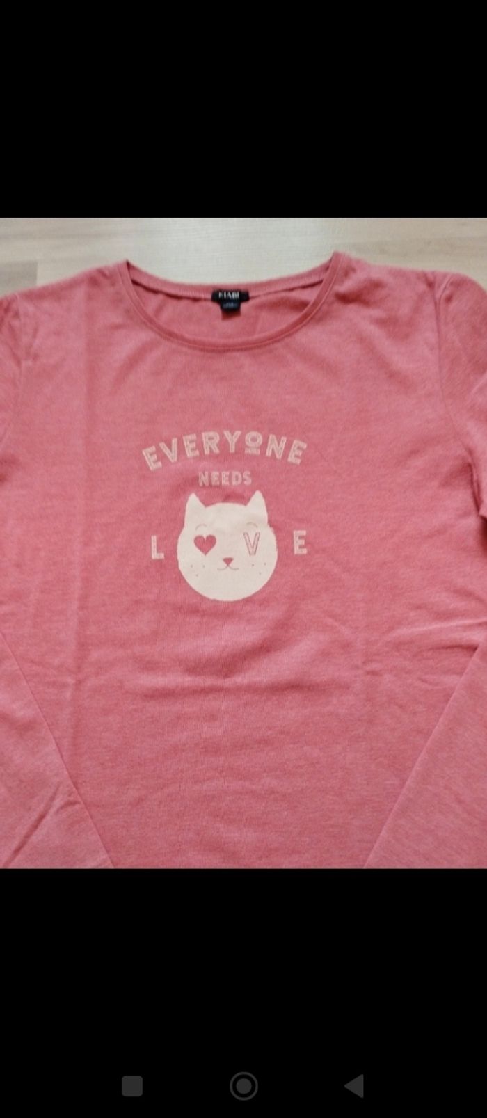 Tee-shirt manches longues couleur framboise - photo numéro 2