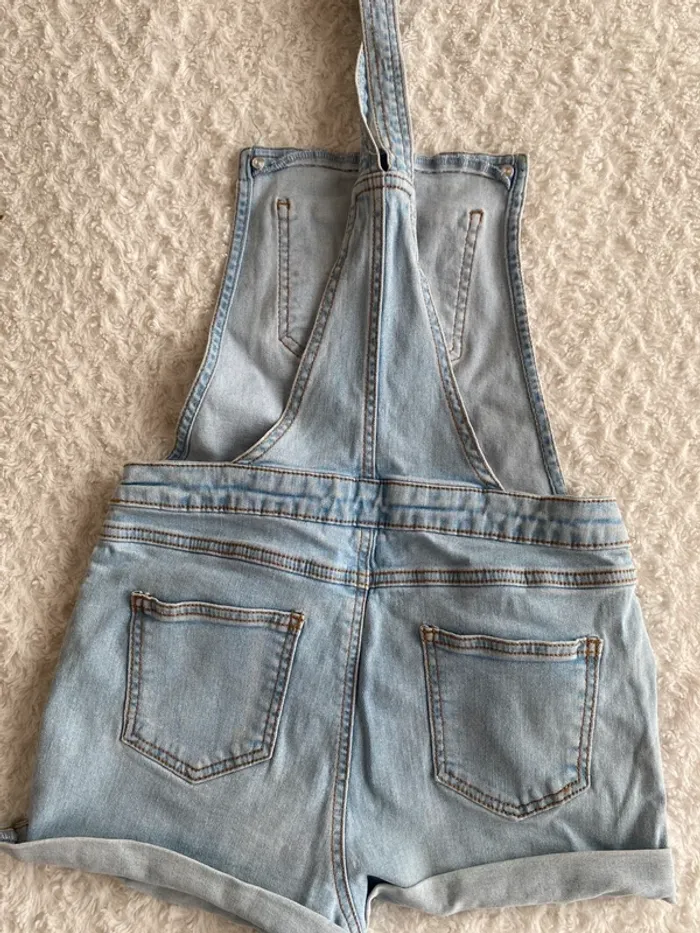 Salopette short en jean 12 ans - photo numéro 4