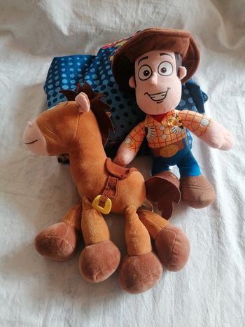 Peluche woody et pilepoil toy story #nicotoy