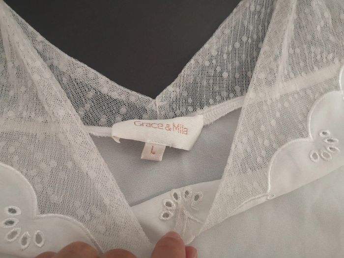 Débardeur chic blanc grâce et mila L - photo numéro 3