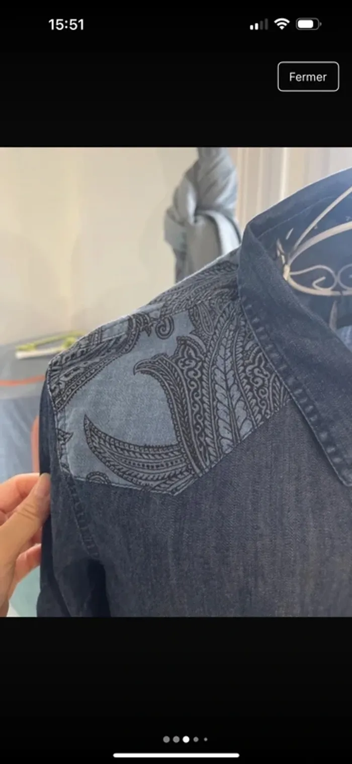 Chemise en jeans femme Kooples - photo numéro 3