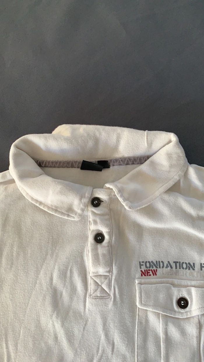Polo blanc imprimé 12 ans - photo numéro 5