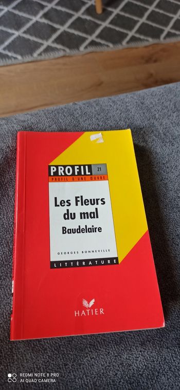 Livre les fleurs du mal   profil hatier