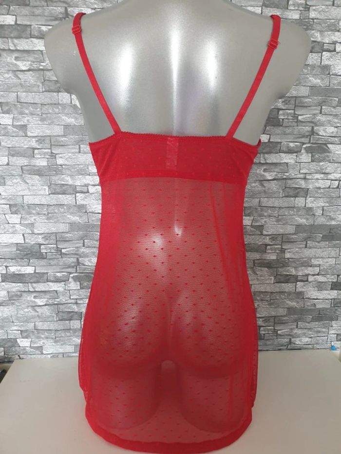 Nuisette sexy rouge Noel T95B - photo numéro 3
