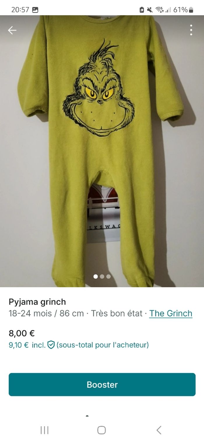 Pyjama grinch