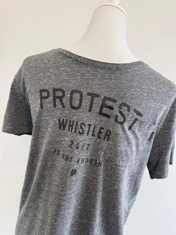 T-shirt Protest homme gris taille M très bon état - photo numéro 2