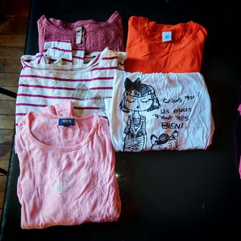 5 t-shirts manches longues