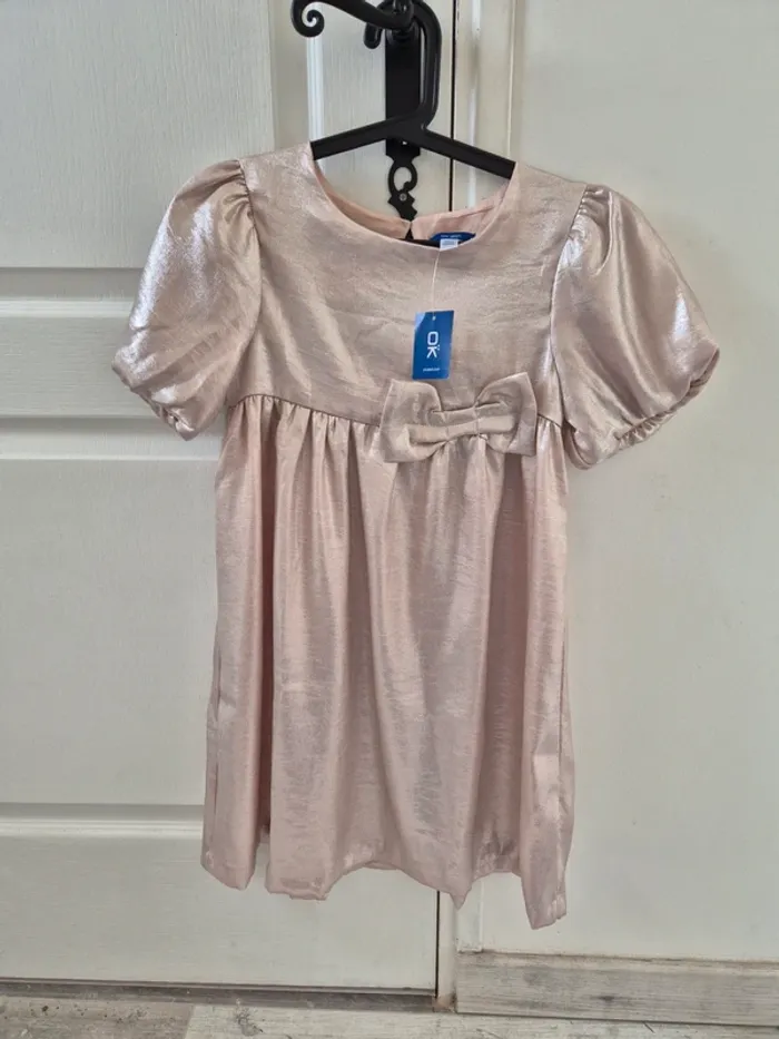 Robe ceremonie rose métallisé 10 ans - photo numéro 2