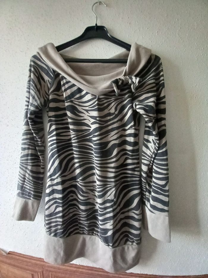 Haut long zebrer T : 40