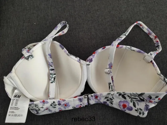 Haut maillot de bain fleurs h&m (80C EUR/95C) - photo numéro 2