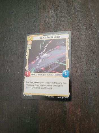 Carte Star Wars Unlimited As de l'avant-garde