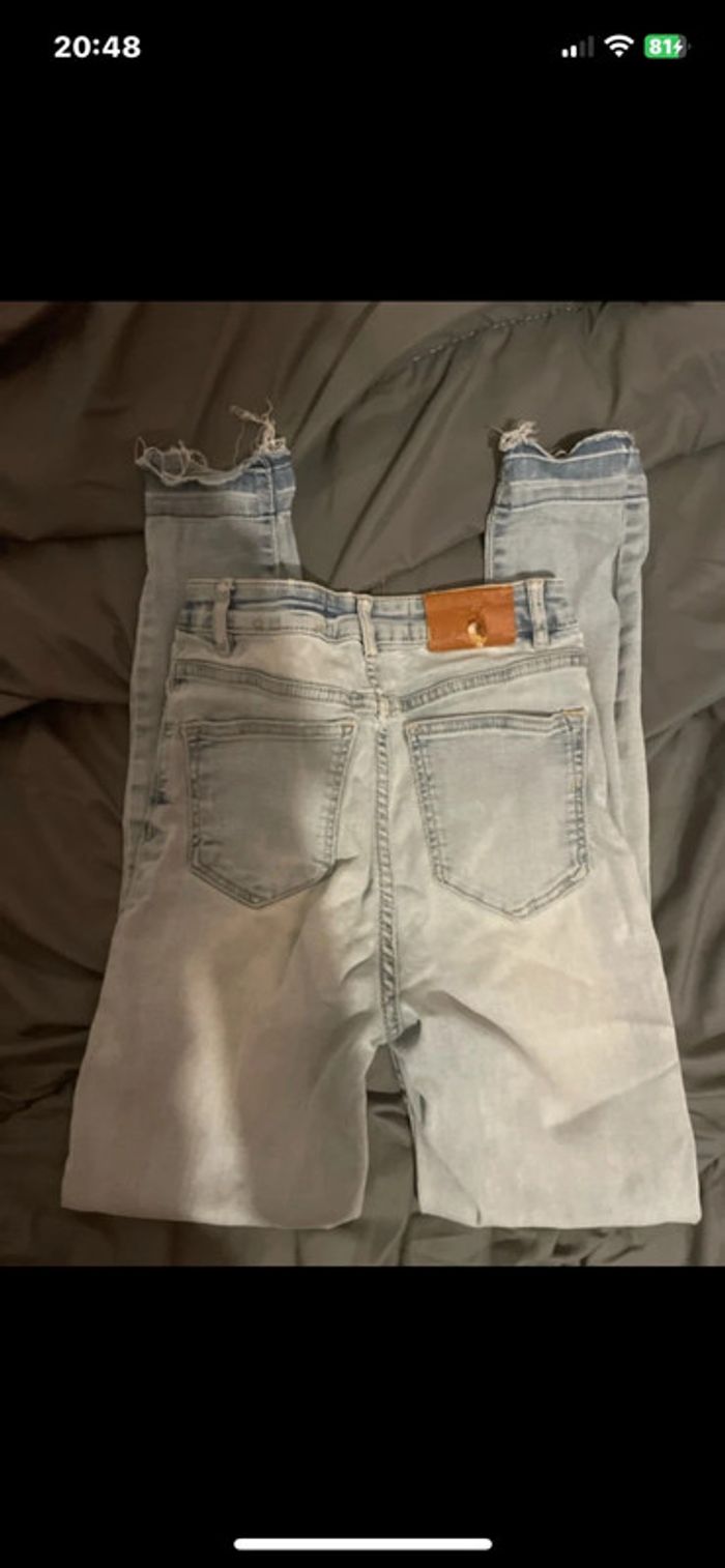 Jean skinny denim clair taille haute – tendance & confortable - photo numéro 2