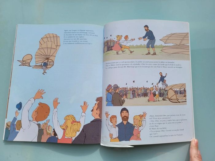 Livre l'école des loisirs couverture souple, Lilienthal, le fou volant, 8/11 ans (16) - photo numéro 2