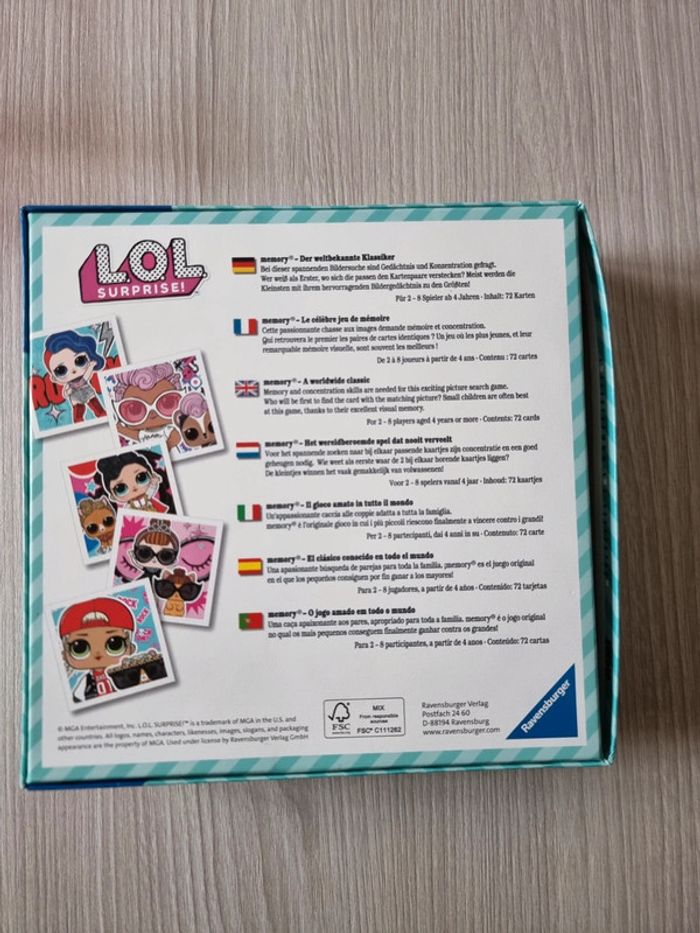 Jeu Memory - Poupée L.O.L Surprise - Ravensburger - photo numéro 3