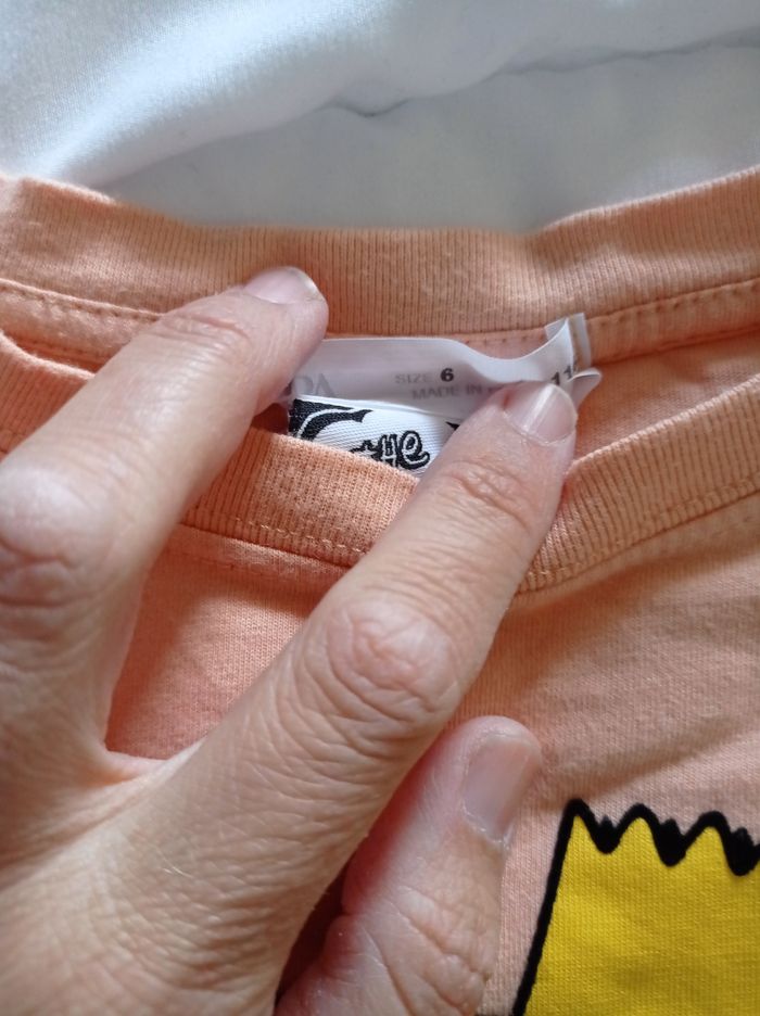 Tee shirt Bart Simpson Zara 6 ans - photo numéro 2