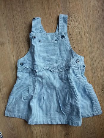 Robe rayée bleue 12 mois