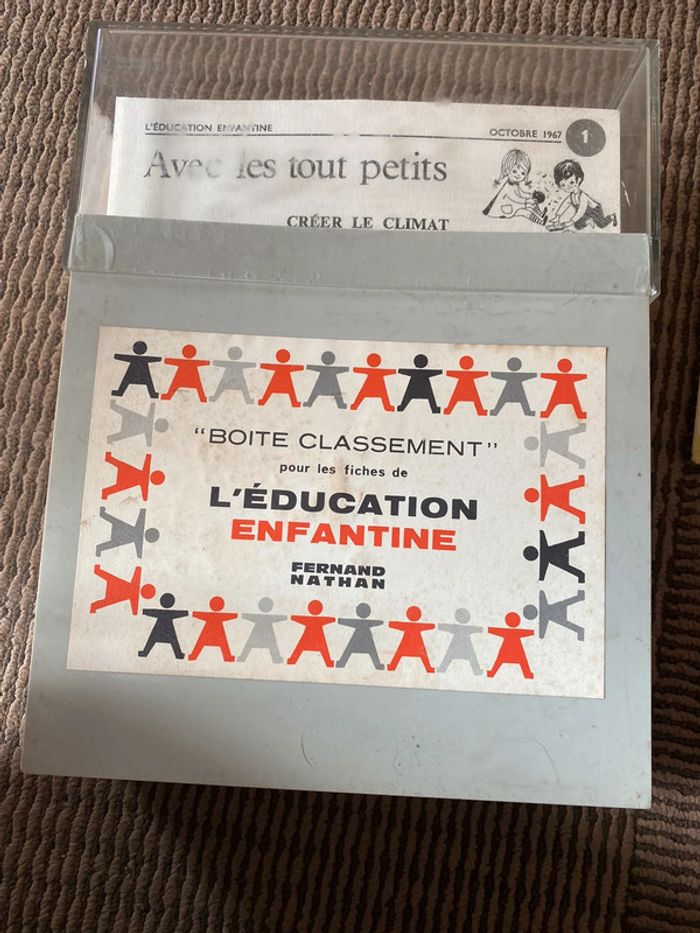 Boîte avec fiches