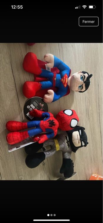 Lot peluche Marvel 