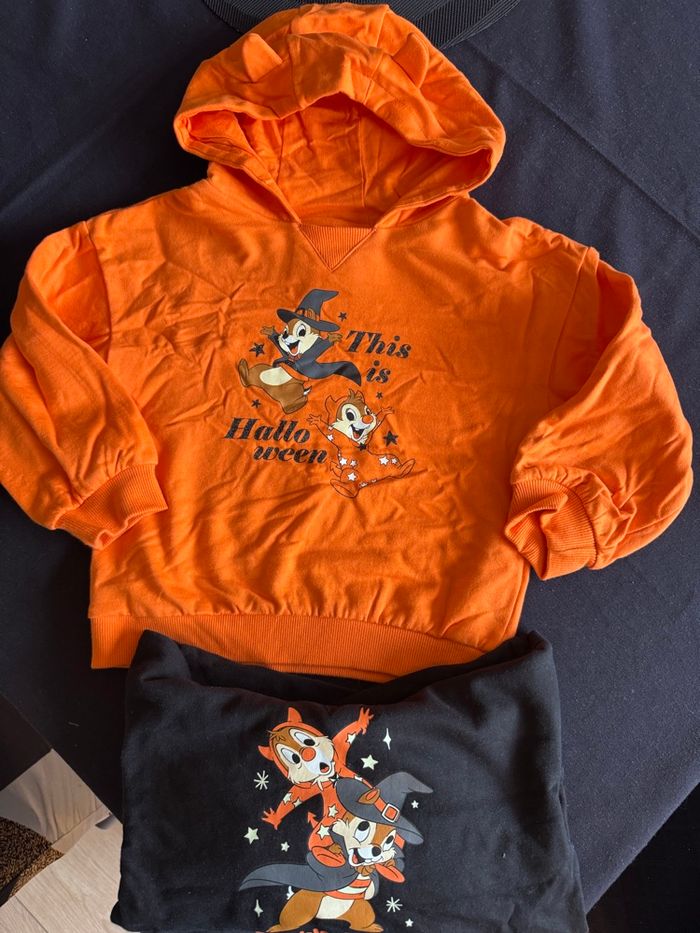 Sweat Halloween Tic et Tac Orange 36 mois