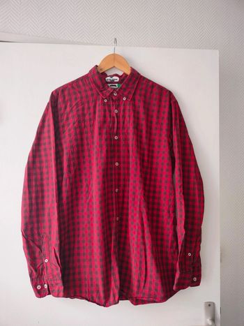 Chemise à carreaux rouge Jules XXL
