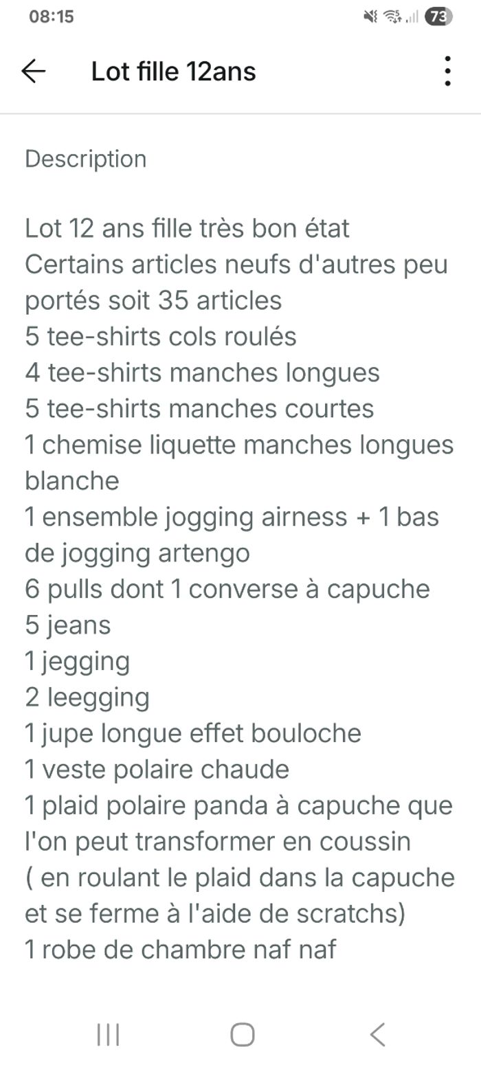 Lot 12ans fille - photo numéro 9