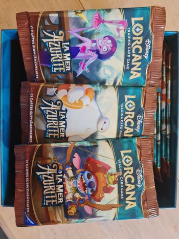 Lorcana Lot de 27 boosters La Mer Azurite en FR