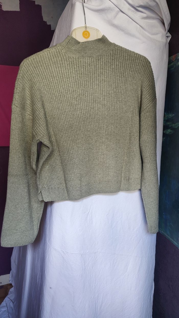 Pull vert amande taille XS - photo numéro 6