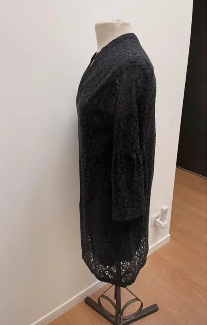 Superbe robe noire en dentelle fluide neuve Monoprix 🌸 S 36 - photo numéro 3