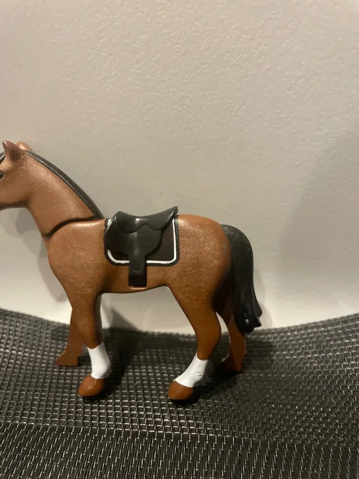 Playmobil figurine cheval marron western écurie centre équestre équitation - photo numéro 3