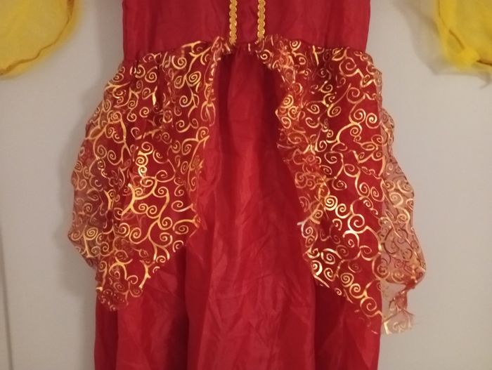 Robe bordeaux princesse orientale 8ans - photo numéro 3