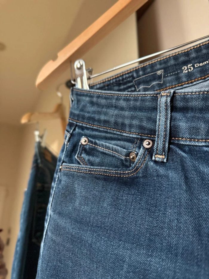 jean bleu foncé w 25 Demi Curve Modern Rise skinny levis - photo numéro 3