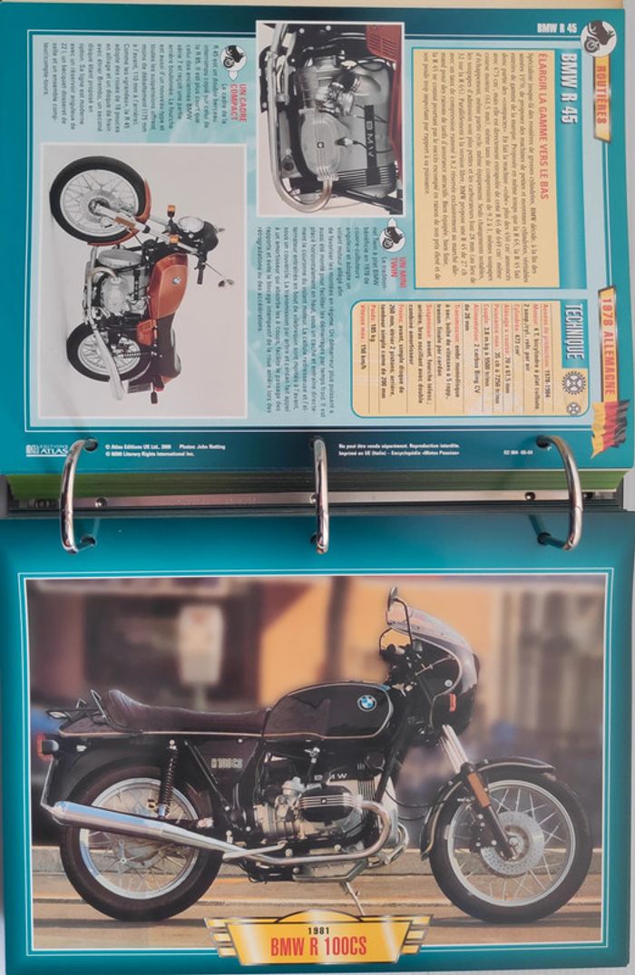 Classeur Motos Passion - Roadsters & Routières (217 fiches) - photo numéro 12