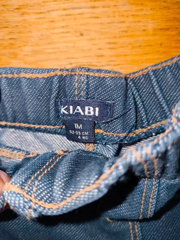 Lot de jean 1 mois Kiabi excellent état pratique legging - photo numéro 5