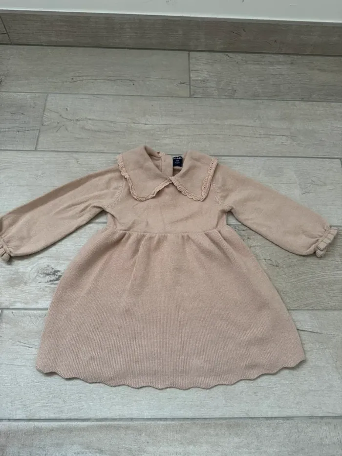 Robe manche longue bébé fille