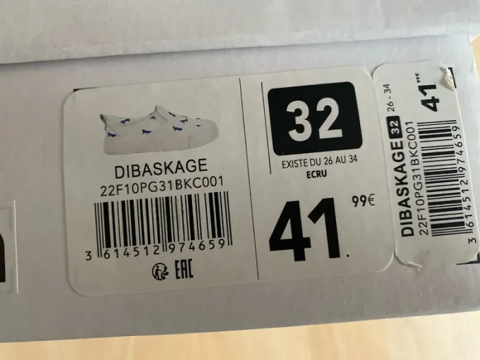 Chaussures bateau slip-on en cuir broderies skate pointure 32 Sergent Major Neuve - photo numéro 7