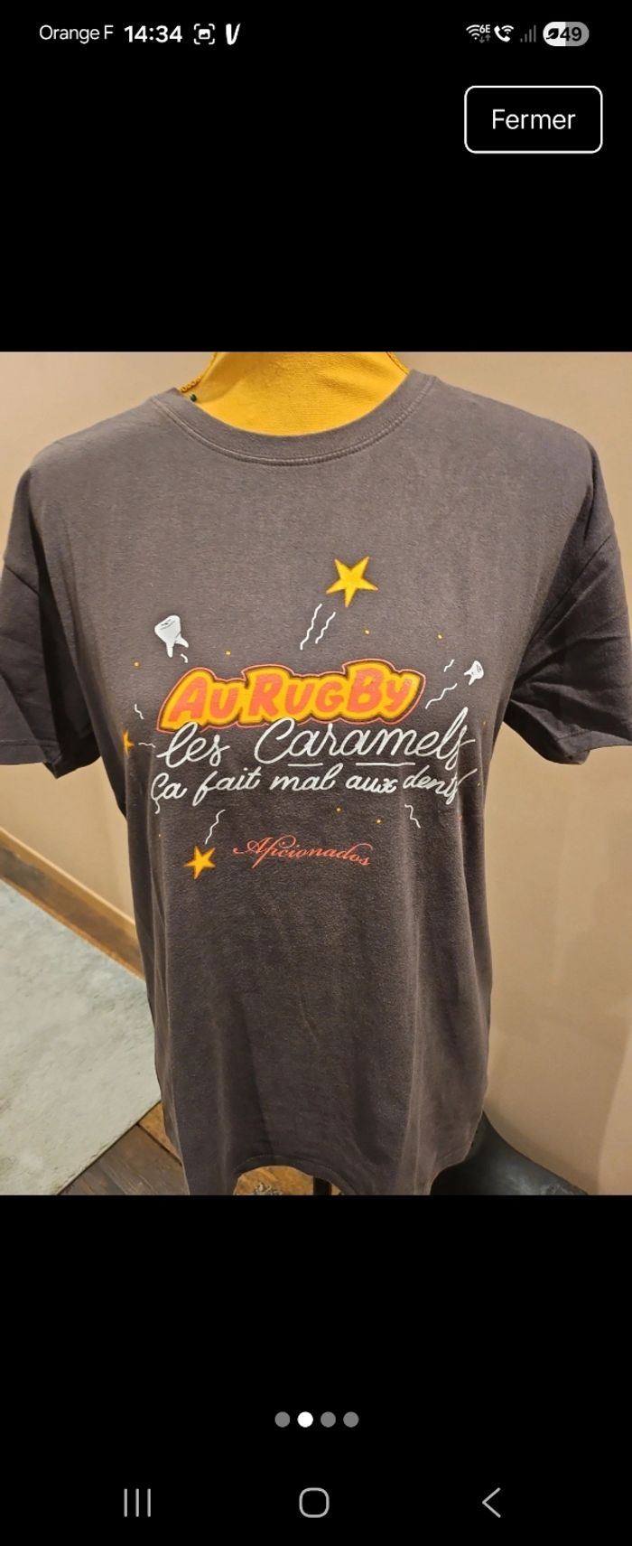 T shirt humoristique rugby - photo numéro 2