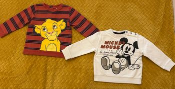 Lot de 2 pulls Disney bébé garçon 18 mois