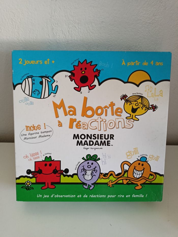 Ma boîte à réactions monsieur madame aby smile
