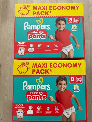 Pampers pants taille 8 